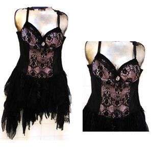 COLLECTION Women's Lace Corset Bustier Top